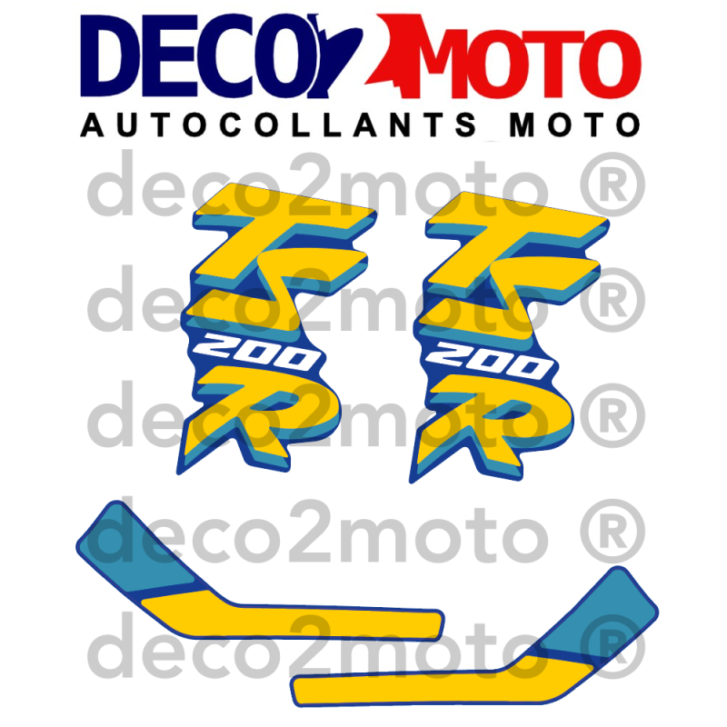 Ensemble de stickers pour Suzuki 200 TSR 1991