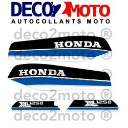 Kit autocollants Moto Honda 125 XLS 1980