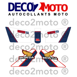 Kit autocollants Moto Honda 125 XLS 1985