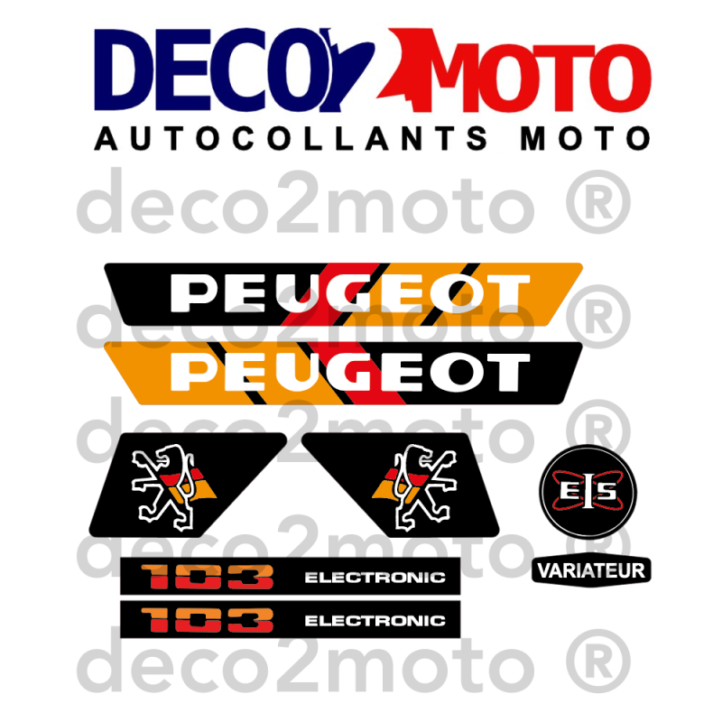 Kit déco Adhésif Peugeot 103 MVL