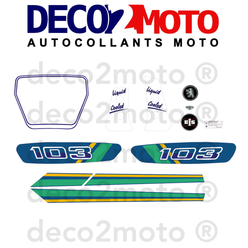 Kit déco Mobylette Peugeot 103 RCX LC Racing