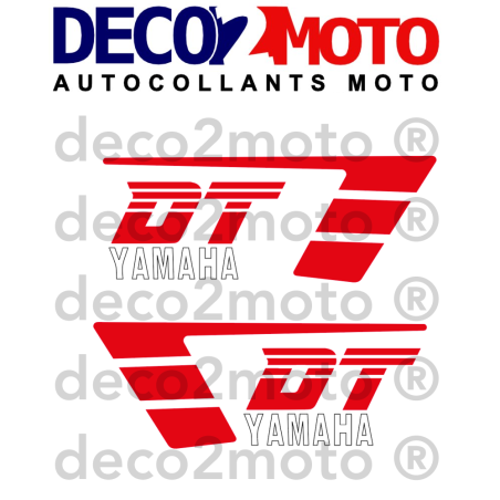 Kit déco moto Yamaha 125 DTMX 87 Noir