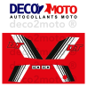 Kit autocollant pour Yamaha 80 DTMX 1981 Réservoir Rouge