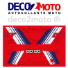 Kit autocollant pour Yamaha 80 DTMX 1981 Réservoir Rouge 2