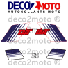 Kit autocollants Yamaha 125 DTMX 1981 Réservoir Rouge