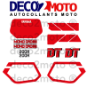 Kit déco moto complet YAMAHA 200 DTR 1991 Blanche