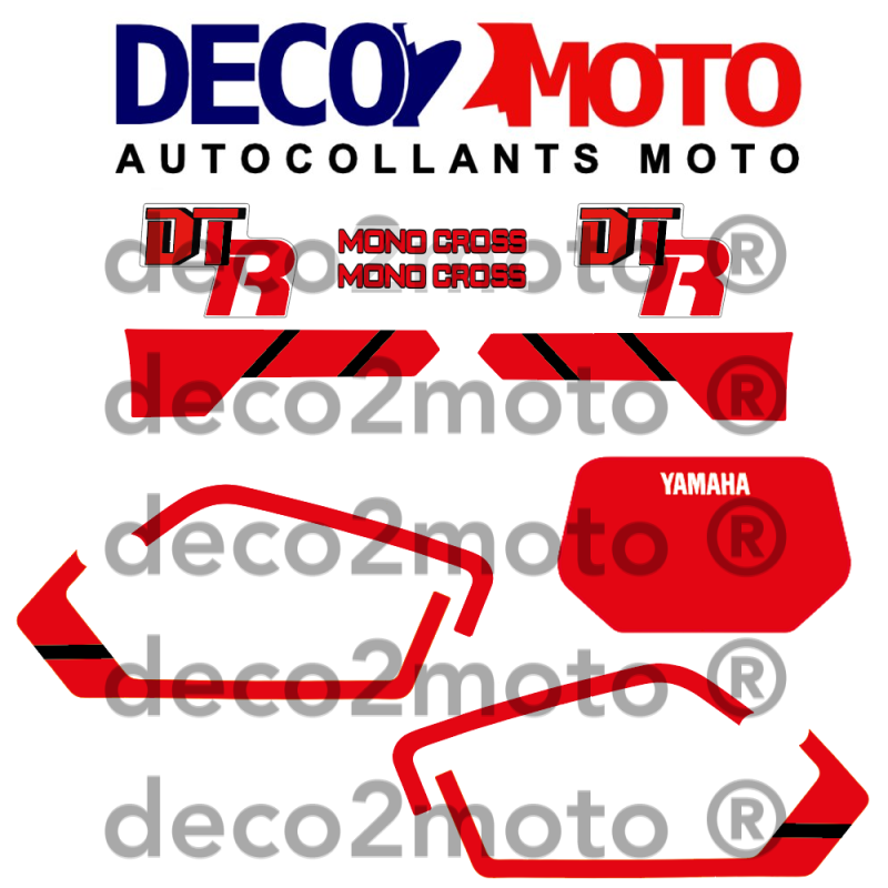 Kit déco moto Yamaha 50 DTR 1989