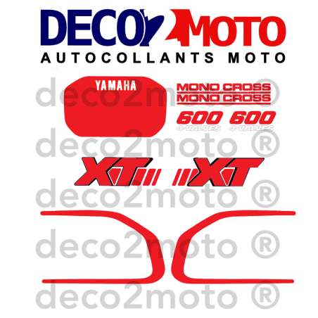 Kit déco complet YAMAHA 600 XT 2KF Noir