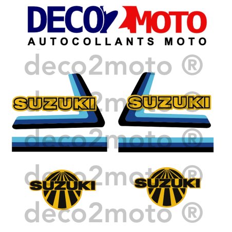 Kit complet de stickers pour SUZUKI 125 RM 1978