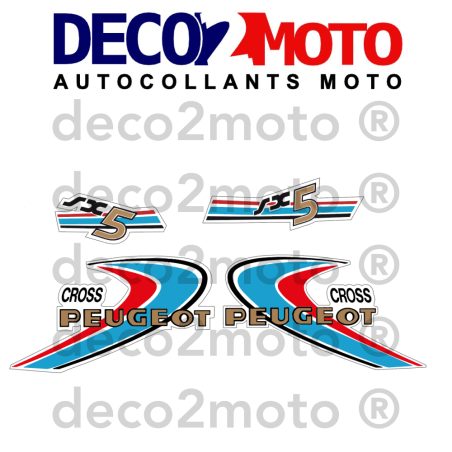 kit déco moto Peugeot SX5 Cross 1979 kit déco moto Peugeot SX5 Cross 1979