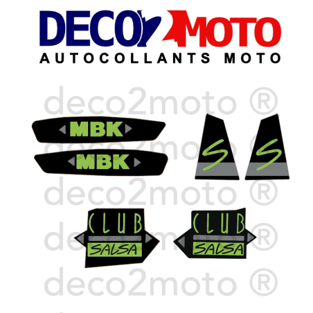 Kit stickers moto MBK 51 Club Salsa