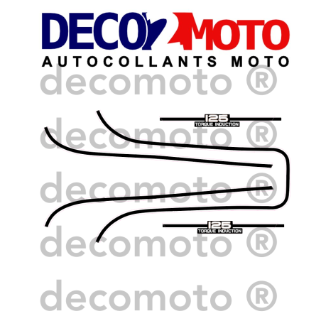 Kits adhésifs pour Yamaha 125 RDX 1974