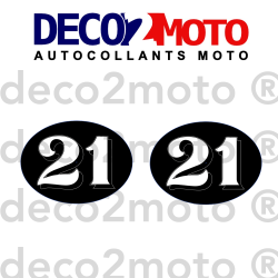 Numéros moto personnalisés