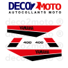 Déco moto Yamaha 400 DTMX Blanche 1980