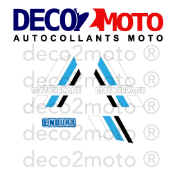 Kit autocollants Motobecane M 50 EV Phase 3 coloris Bleue