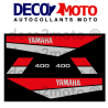 Déco moto Yamaha 400 DTMX 1980 Noire