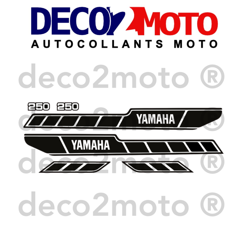Autocollants pour Yamaha 250 RDX 78 Noir