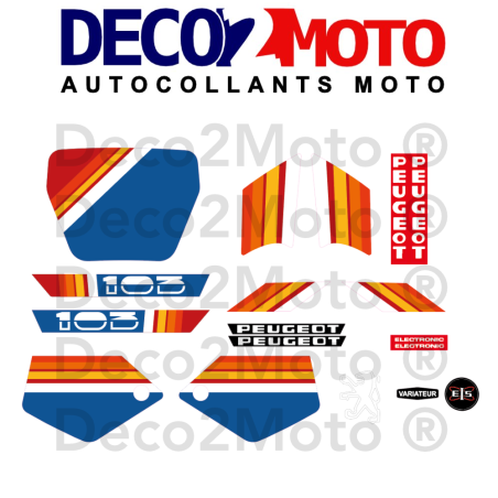 Kit déco Peugeot 103 SP Racing Phase 2