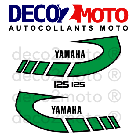 Déco pour Yamaha 125 TY Verte