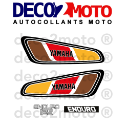 Kit Stickers Yamaha 125 DTF 1976 Moto Rouge
