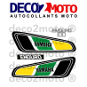 Kit Stickers Yamaha DT 100 1977 Réservoir vert