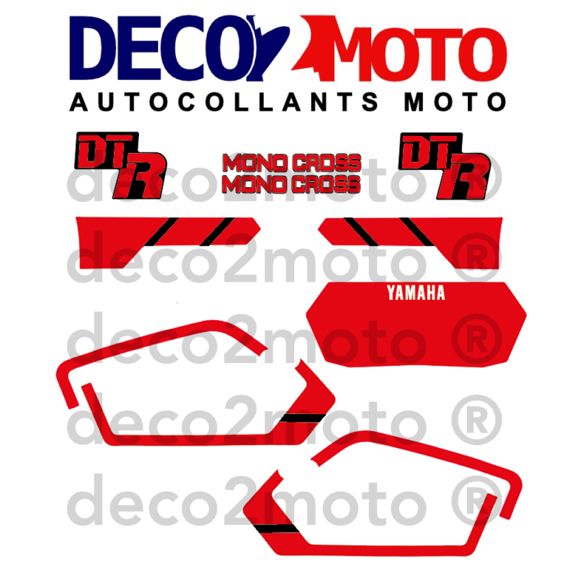 Kit déco moto Yamaha 50 DTR 1989