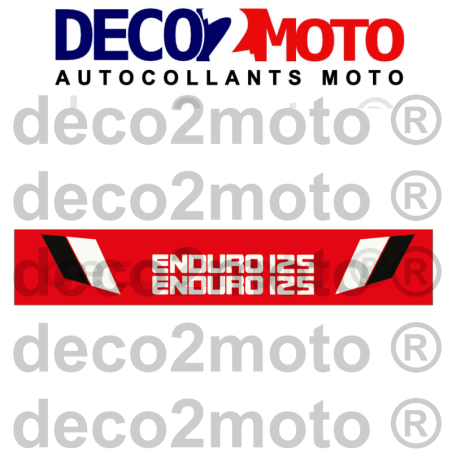 Autocollants caches latéraux DTMX 79 Réservoir Rouge