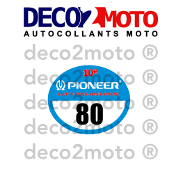 DAKAR 1988 Autocollant porte numéro PARIS DAKAR 1988