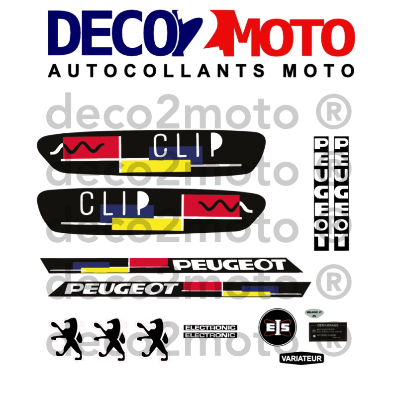 Kit déco mobylette Peugeot 103 Clip