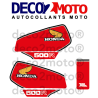 Kit complet autocollant HONDA XLR 500 Blanche 1982