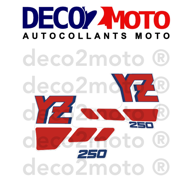 Kit autocollants YAMAHA 250 YZ 88
