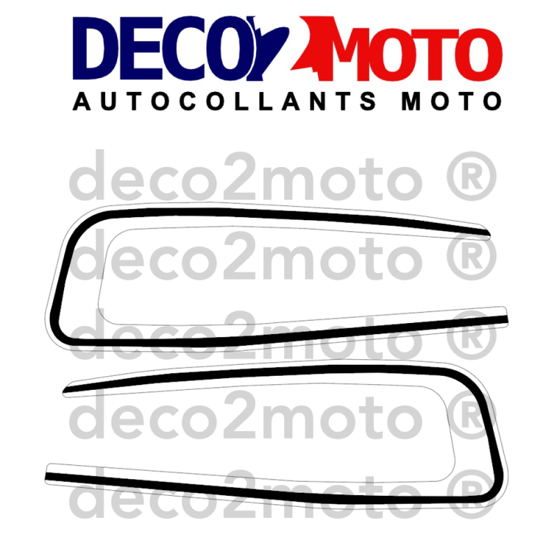 Stickers de réservoir SUZUKI GT 250 1974